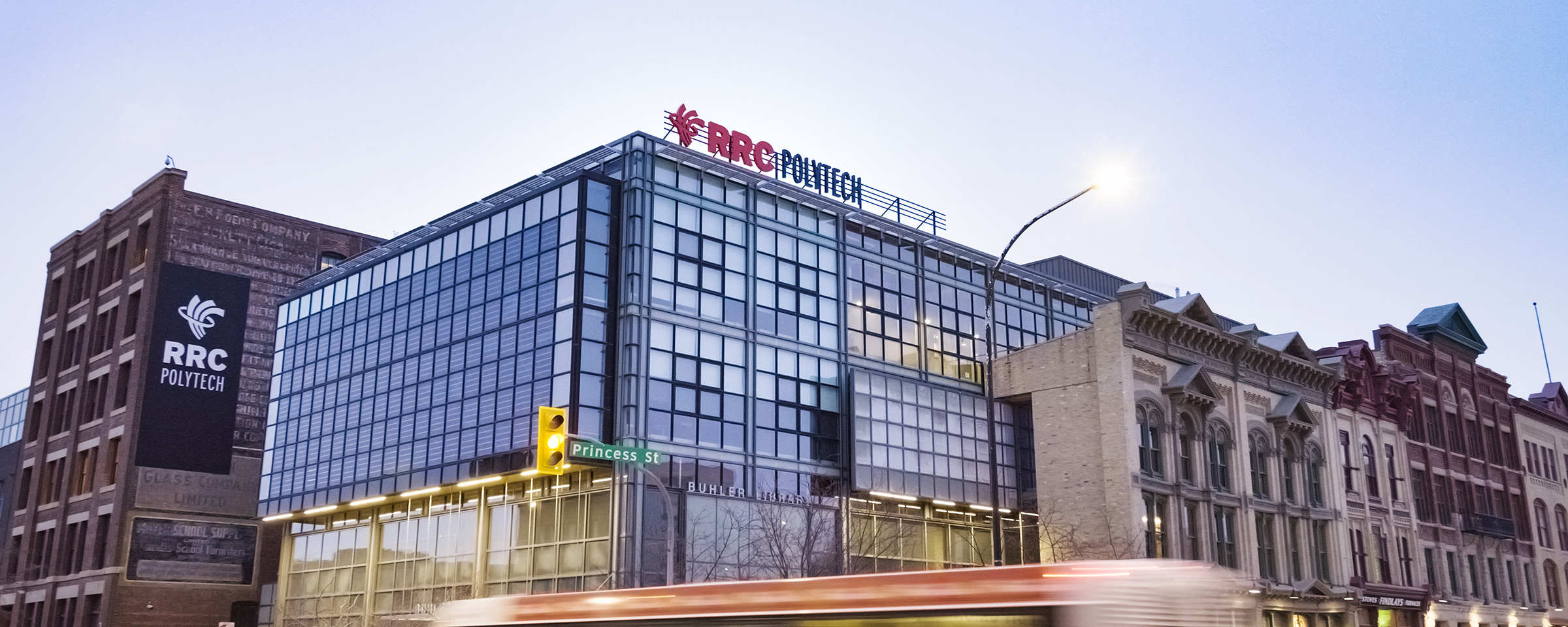 Exterior photo of the Roblin Centre