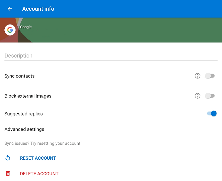 Connect to student email using Outlook app Android Red