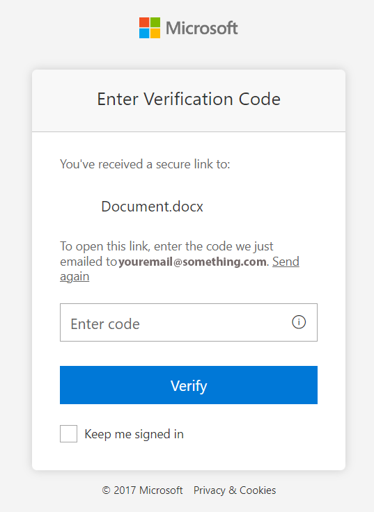 paste the code and click verify