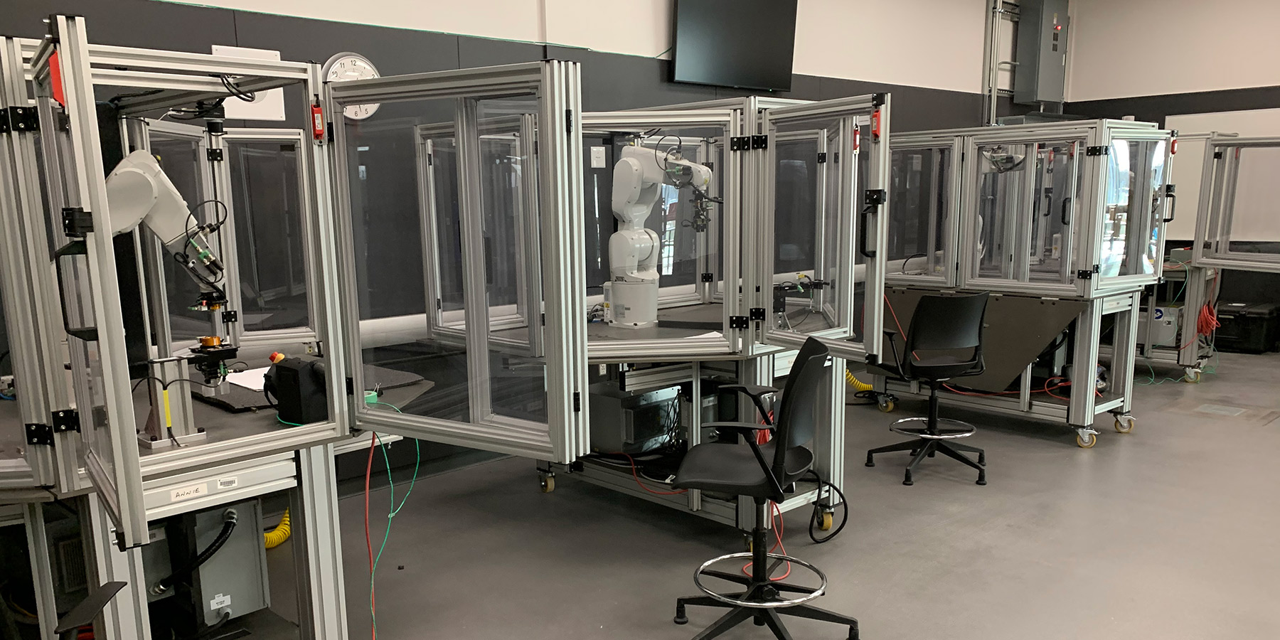 A lab with robotics